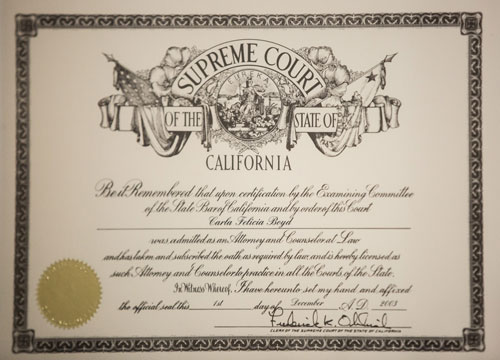 Supreme Court State of California